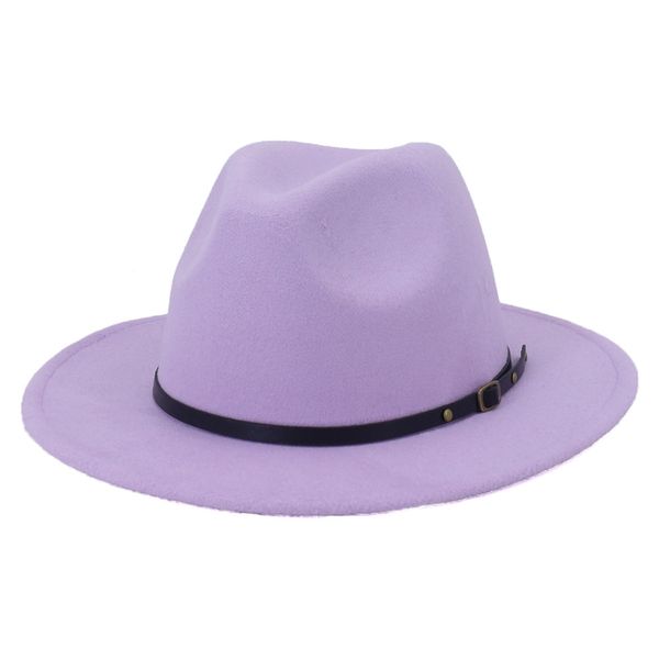 İmitasyon Yün Şapkalar Kadınlar Erkekler Kış Sonbahar Bayanlar Fedoras Top Caz Şapkası Avrupa Amerikan Yuvarlak Kapakları Bowler HCS119