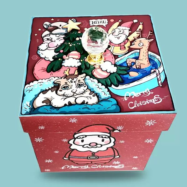 Explodierende Liebes-Geschenkboxen mit Konfetti, DIY-Schmetterlings-Wow-Effekt, romantische Geschenke, Überraschungsbox für Weihnachten, Seelenverwandte und Muttertag FY5297