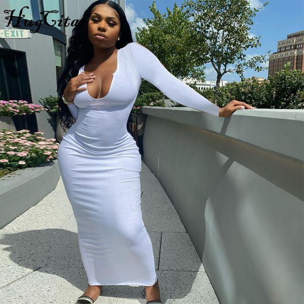 

2022 long sleeve square collar ribbed skinny maxi dress summer autumn women fashion streetwear lounghe wear y2k, Black;gray