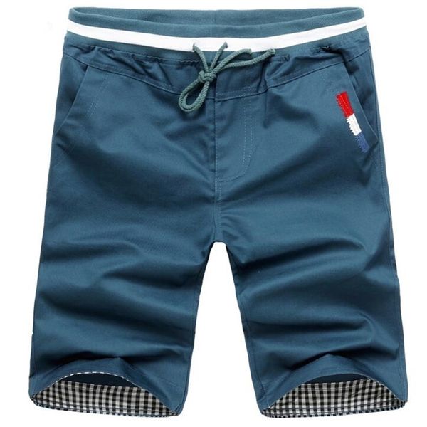 

men short sweatpants cotton jogger casual summer mens elastic waist beach shorts bermuda clothing pants 220630, White;black