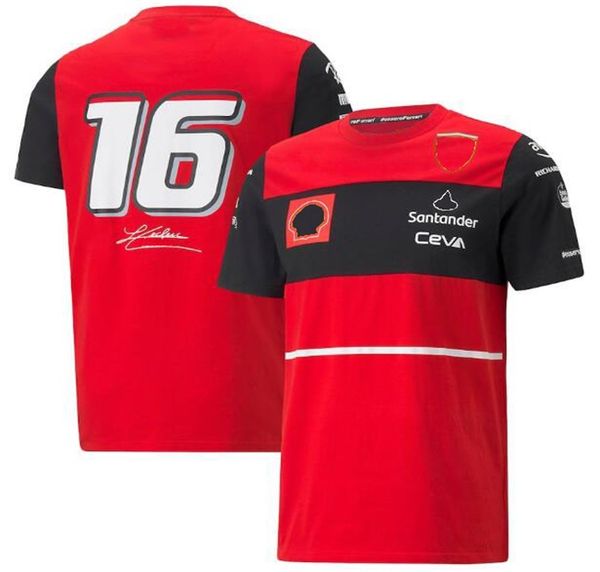 

2022 new f1 formula one short-sleeved summer team t-shirt with the same custom