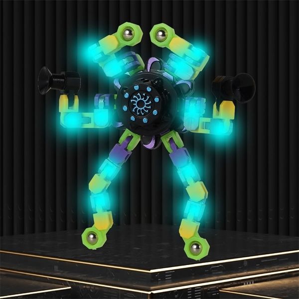 Drop Luminous Kit Handheld Fidget Spinners Demorted Contip Chain Anti -стресс -игрушки для детей 220621