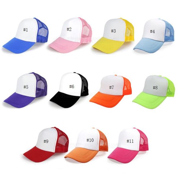 DIY Sublimation Hat Blank Baseball Cap Blancs Snapback Caps для теплопередачи.