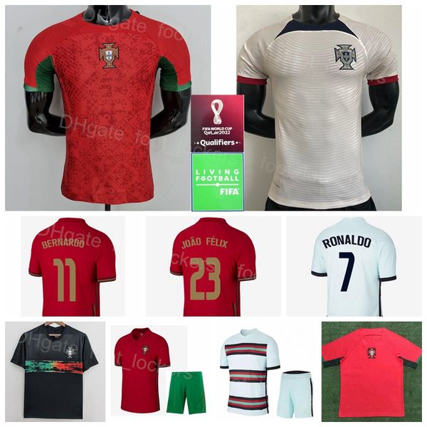 

2022 qatar world cup national team soccer 13 ruben dias jerseys 23 joao felix 9 andre silva bernardo fernandes william ronaldo 19 diogo j fo, Black;yellow