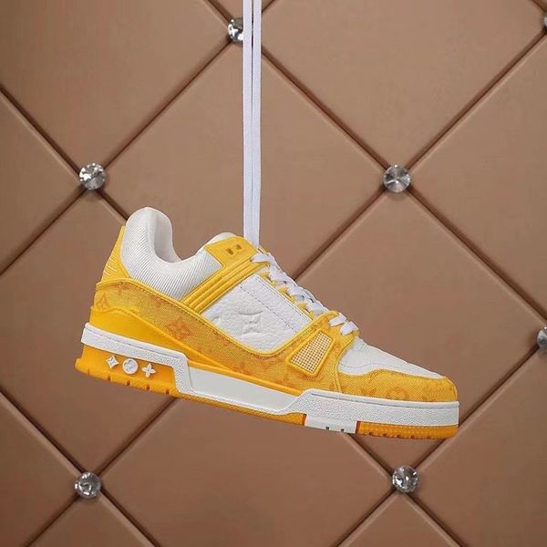 

designer fashion trainer sneaker intage casual shoes virgils alligator-embossed black grey brown white green calf leather french ablohs mens, Red;white