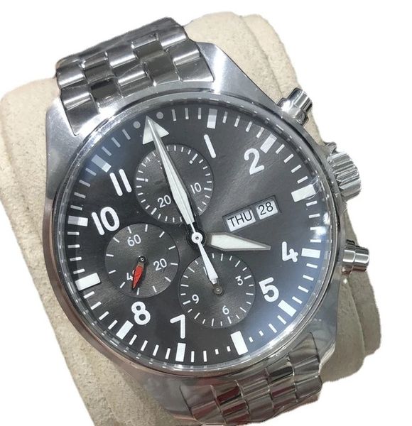 

mens automatic mechanical stainless steel watch black dial without chronograph work, Slivery;brown
