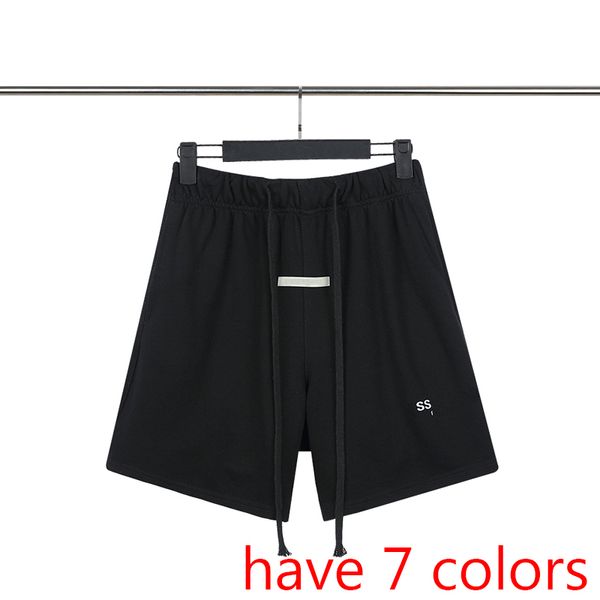 Shorts masculinos de verão com letras refletivas 3D masculinos femininos unissex esportivos calças curtas West Clothing S-XL