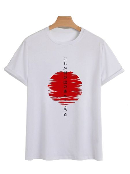 

men japanese letter graphic tee x9kc#, White;black