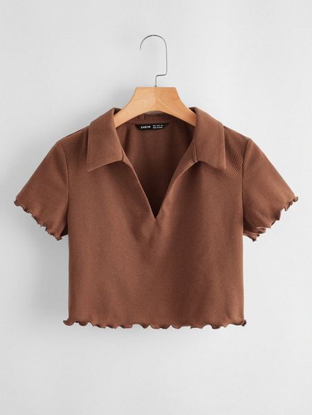 

lettuce trim rib-knit y6xb#, White