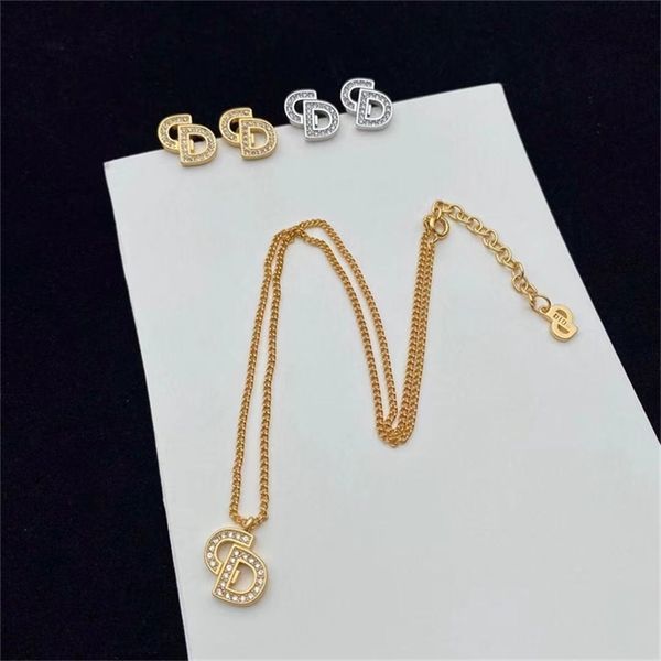 

jewelry set necklace women's tassel needle earrings inlaid with diamond gold silver red earrings are 70% off outlet store sale, Black