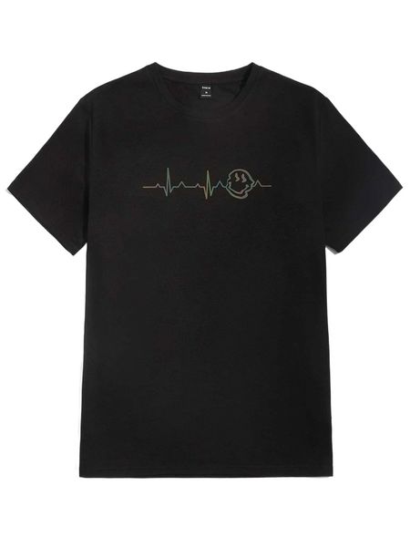 

men expression print tee n7d7#, White;black