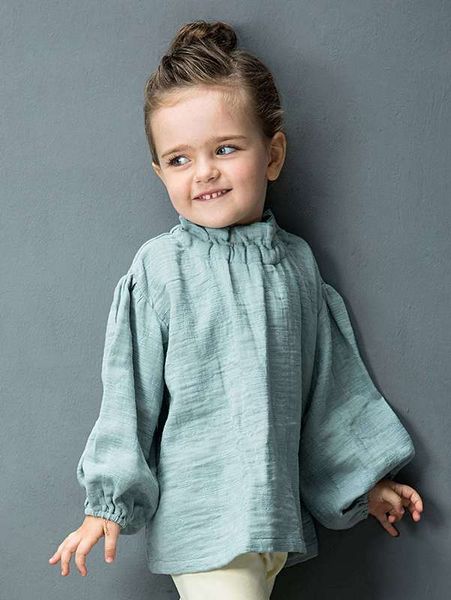 

yingzifang toddler girls mock neck lantern sleeve she, White;black