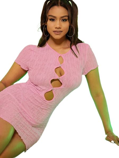 

c.ut o.ut backless b.odycon d.ress z9xo#, Black;gray