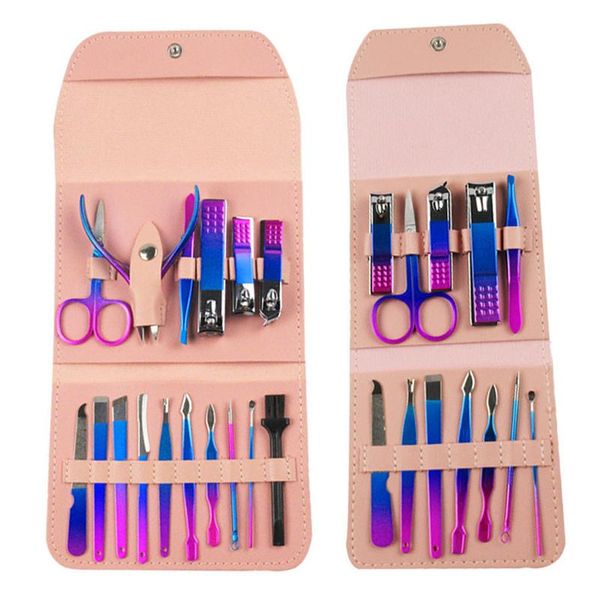 Nail Art Kits 4/12 / 16шт / набор нержавеющей стали Checkper ножницы многофункциональные инструменты красоты обрезки педикюр маникюрный комплект