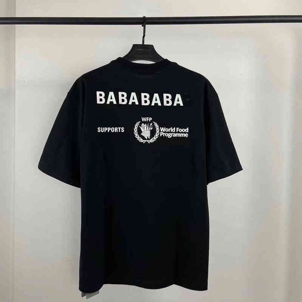 

designer autumn and winter new paris mosaic bb trend hooded balenciga t shirt terry men's and women's sweater loose casual handsom, White;black