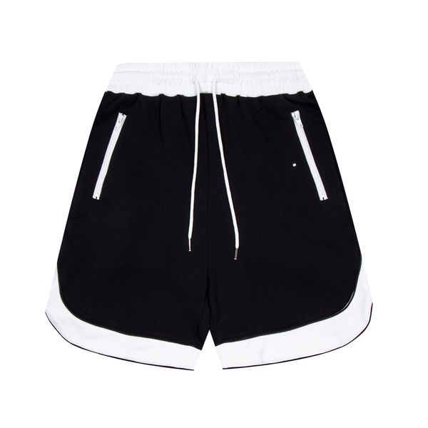 

french style classic athleisure drawstring shorts casual pants fashion designer men's black white puppy print straight-leg pants, White;black