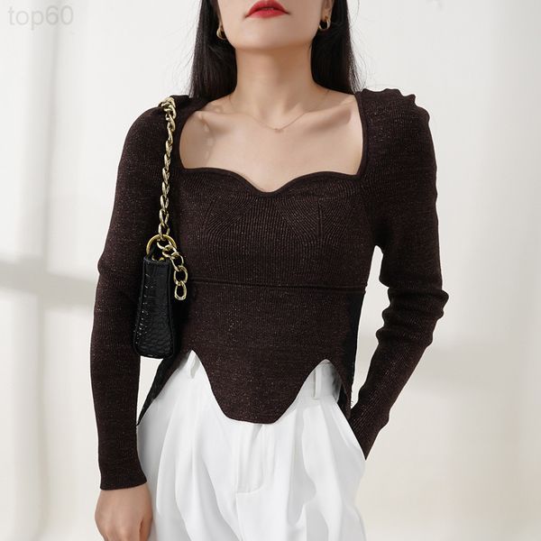 

women's sweaters designer []early autumn new style fashion exposed clavicle thin temperament knitwear bottomed women 8gze, White;black