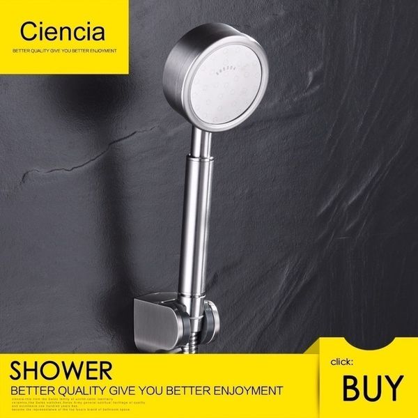 CleanSpa Luxury Handheld Shower Head Set - 5 Spray Modes, SUS304 Stainless Steel, Nickel Brush Finish, Perfect for Bathrooms