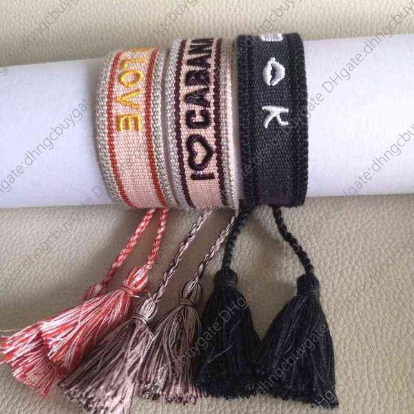 

fashion trend beautiful spring jewelry charm friendship bracelets set made of natural cotton fabric materials and simple metals, Golden;silver