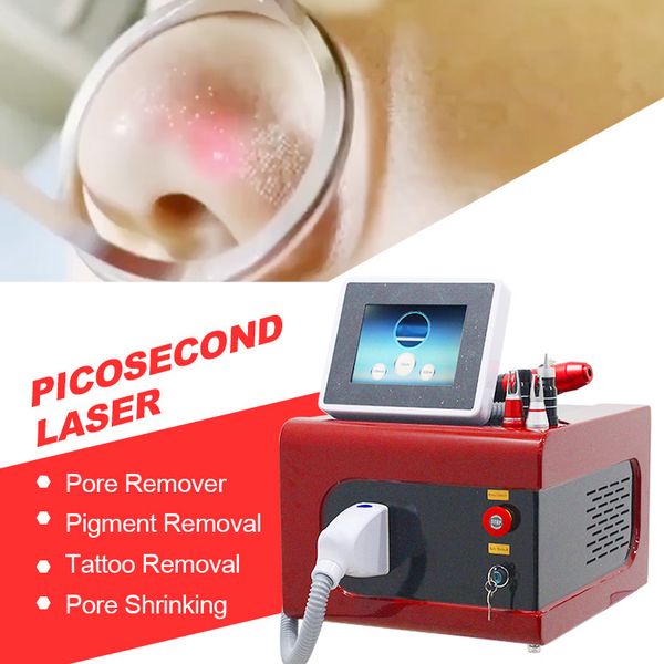 

portable ndyag tattoo laser removal picosecond machine with 4 tips, Black