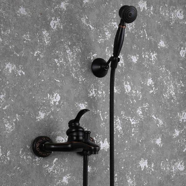 

bath faucet black bronze exquisite triple shower faucet set black single handle telephone handheld f9ny