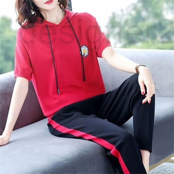 

two piece dress designer ice silk casual suit women's large summer dress 2022 new small daisy fashionable two-piece set to cover the st, White