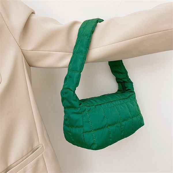 

small clutch handbags for women soft canvas hobos simple green hand bag retro mini shoulder 220620
