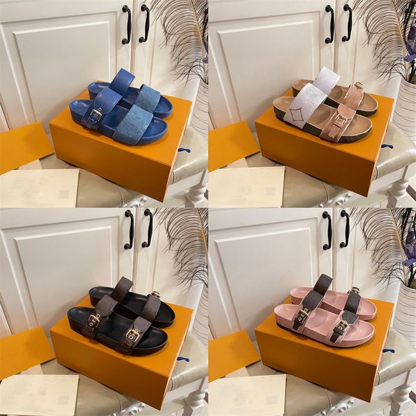 

designer sandals women slides flat mule slipper patent canvas beach sandals rubber soles summer flip flops, Black