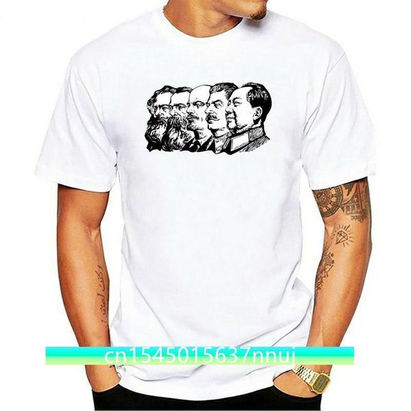 

communist icons marx engels lenin stalin mao t shirt all sizes 220702, White;black