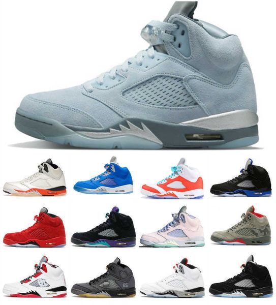 

jumpman 5 5s racer blue mens basketball shoes 2022 stealth hyper royal oreo raging bull sail white cement black metallic green bean bluebird