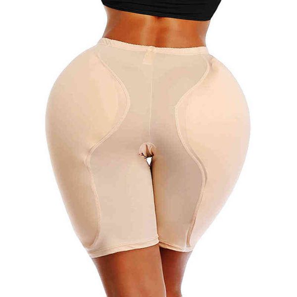 Fake Ass Gepolsterte Panty Hip Enhancer Shaper Frauen Kleid Unterwäsche Taille Trainer Big Ass Sexy Butt Lifter Steuer Höschen Shapewear Y220411