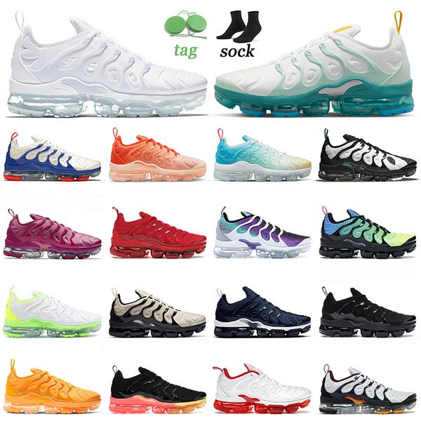 

tn plus sports running shoes tuned sneakers since 1972 triple white orange gradients griffey light bone university gold cherry magenta mens