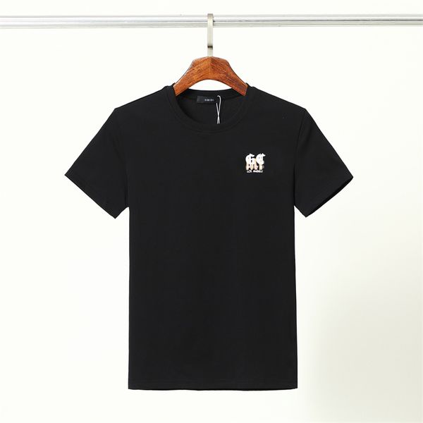 

2022 new printed tee cotton summer street skate men's t-shirt short sleeve casual t-shirt #14, White;black