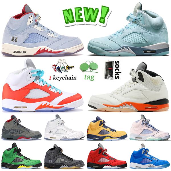 

jumpman 5s mens og basketball shoes ice blue prfc bluebird shattered backboard p51 camo raging bull black muslin michigan all white sports t