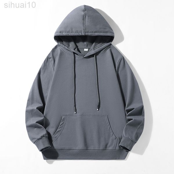 

nieuwe hoodies mens casual hooded sweatshirts lange mouw pocket trui hooded streetwear lente herfst mannen hoody plus size l220730, Black