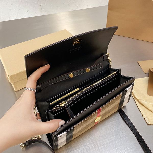 

classic chain bag ladies striped flip messenger bags quality coin card wallet practical and durable light purse designer bags, Red;black