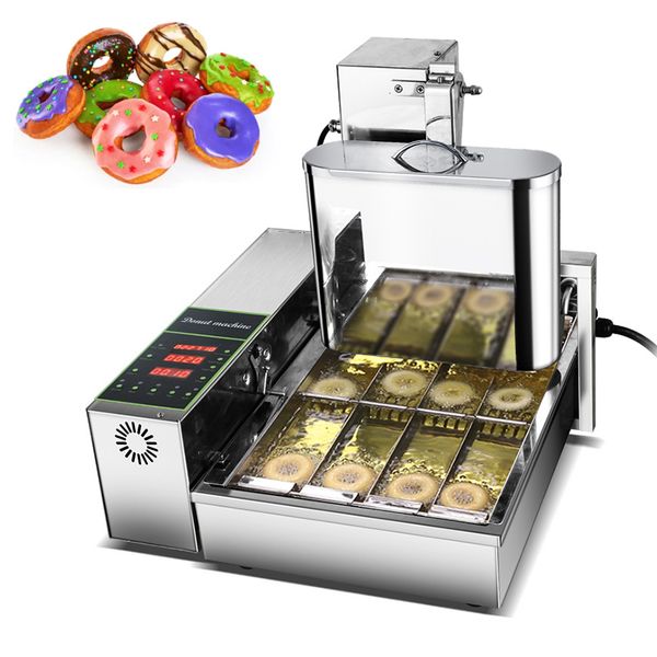 Kommerzielle 4/6 Reihen Donut-Herstellungsmaschine Intelligente Donut-Hersteller Donut-Friteuse-Maschine Kugelform-Donut-Maschine