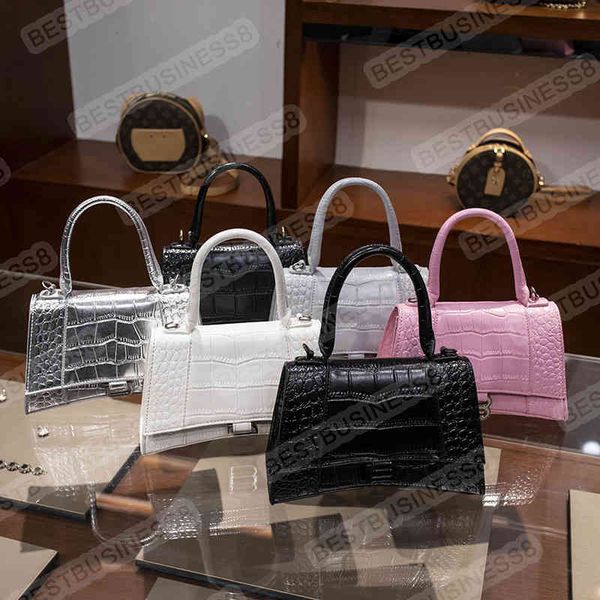 

designers womens handbags 22ss latest hourglass bags catwalk style purses classic high-end hardware shoulder bag two sizes multi-color whit
