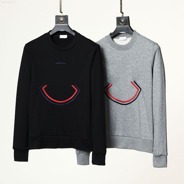 

maya designer men's hoodies sweatshirts french brand women's sweatshirt luxury embroidered armband badges letter mens sweater m05, Black