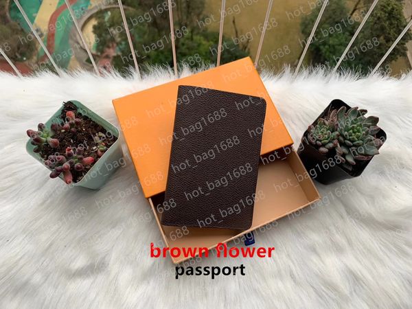 

women leather passport cover credit card holder men business travel wallet covers for carteira masculina with box 0071, Brown;gray