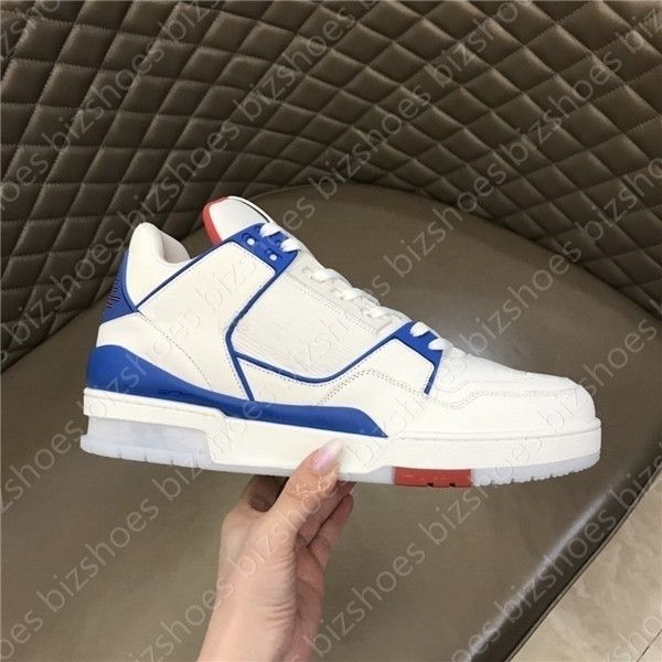 

shoes calf leather men suede rubber sole chaussures azur blue denim luxurys designer sneaker