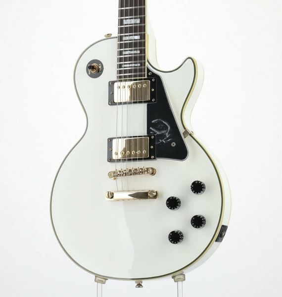 

paul custom pro alpine white electric guitar