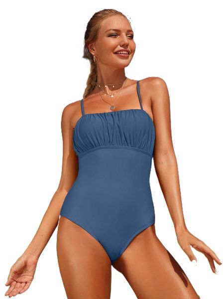 

ruched bust cut out back one piece swimsuit c3zj#, White;black
