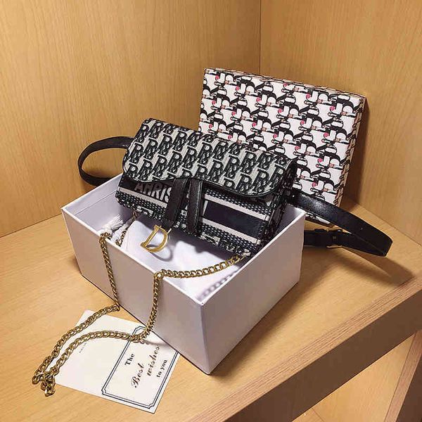 

fashion bag female new net red chest versatile ins waist chain sling m