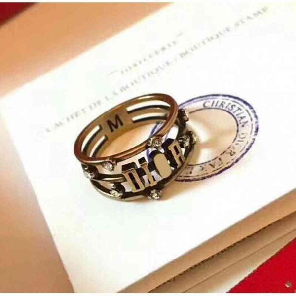 

ring female 19 year old new star three layer exclusive design jewel, Silver