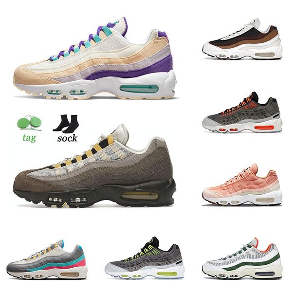 

2022 new arrival sports 95 running shoes dark driftwood bordeaux laser fuchsia chlorine blue neon speed air airmaxs max 95s trainers outdoor