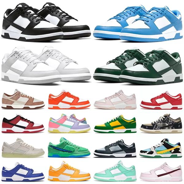 

2022 men women running shoes sport skate sneakers white black panda grey fog unc varsity green apple laser orange syracuse mummy coast candy