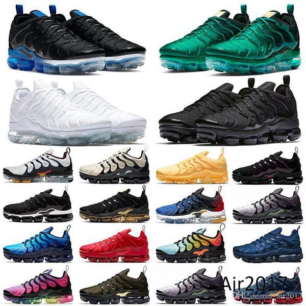 

tn plus running shoes mens og knicks black yolk cherry all red cool grey neon olive pure platinum usa dark blue womens designer sports train