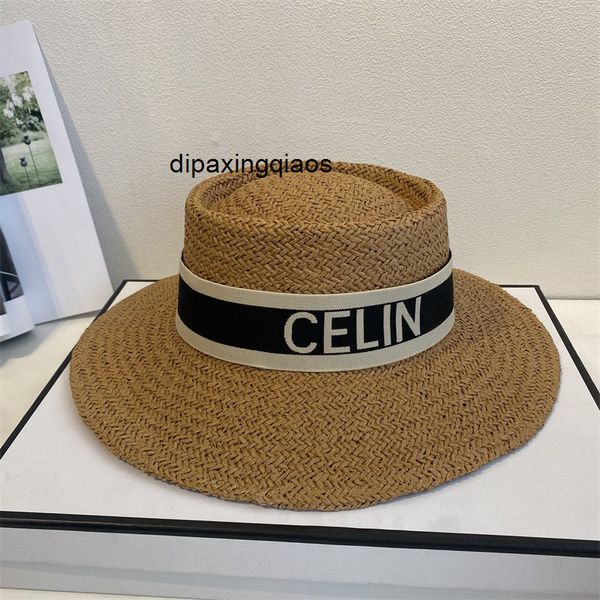 

ball caps celina french seaside vacation sunshade woven straw hat net red p concave flat outdoor sunscreen, Blue;gray