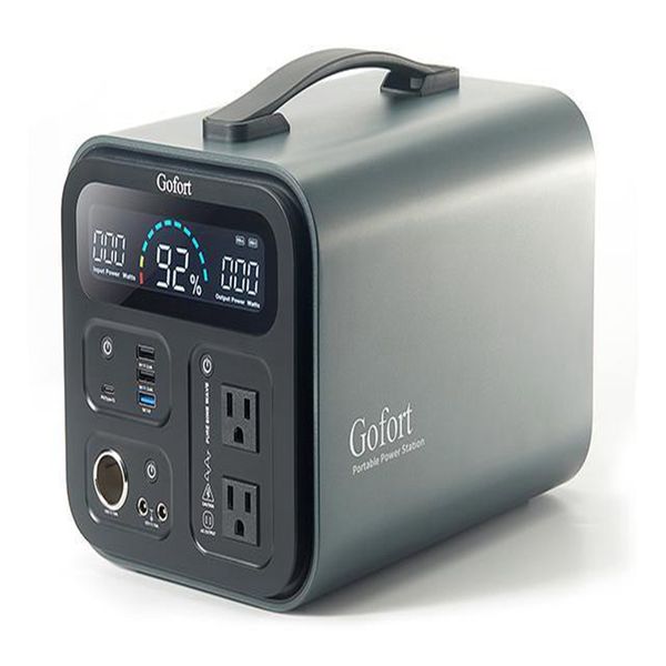 

portable power station 1100wh solar generator with 1200w 110v ac outlets 120w 12v dc sos flashlight backup power lithium battery pack for ou